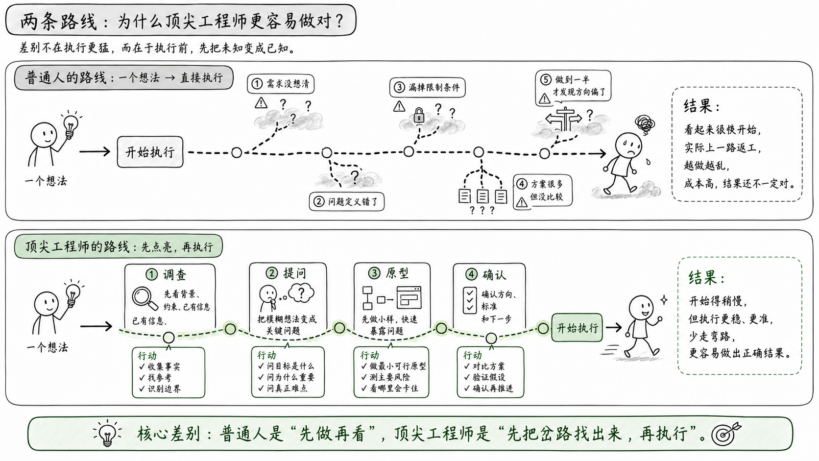普通人与顶尖工程师使用 AI 的两条路线